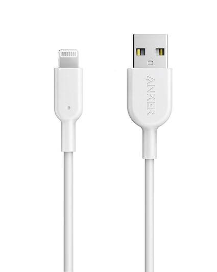 ANKER POWERLINE II WITH LIGHTNING CONNECTOR 6FT CABLE WHITE A8433H22 thumbnail 2