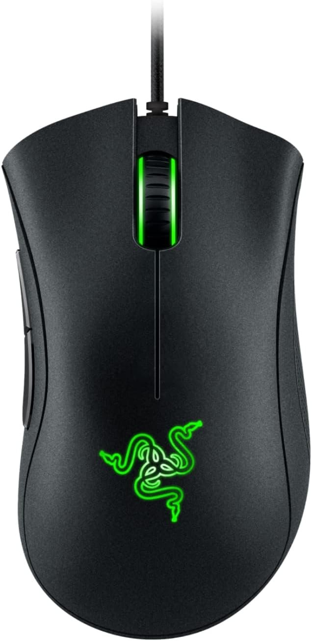 RAZER DEATHADDER ESSENTIAL MOUSE TRUE 6400 DPI OPTICAL SENSOR RZ01-03850100-R3M1 thumbnail 2