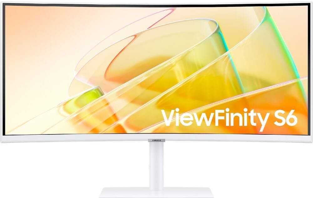 Samsung ViewFinity S6 34-Inch Curved Monitor (Ultra-WQHD, LS34C650TAMXUE) - 5ms Response, 100Hz Refresh Rate thumbnail 2