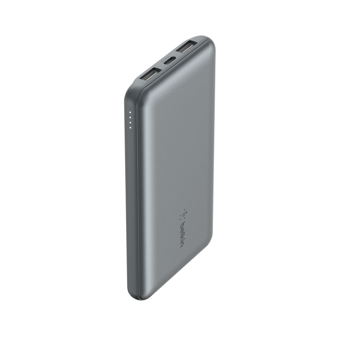 BELKIN BOOST CHARGE POWER BANK 10000MAH 10K GRAY BPB011BTGY thumbnail 2