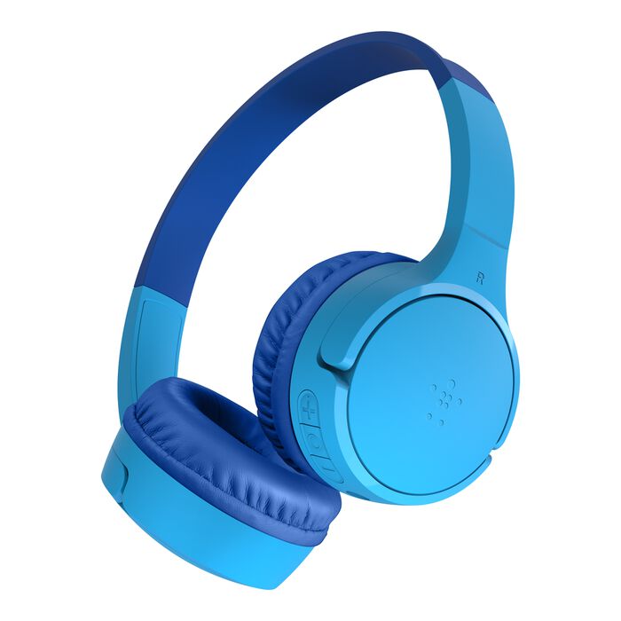 BELKIN SOUNDFORM MINI WIRELESS ON EAR HEADPHONES FOR KIDS WITH USB C BLUE AUD002BTBLV3 thumbnail 2