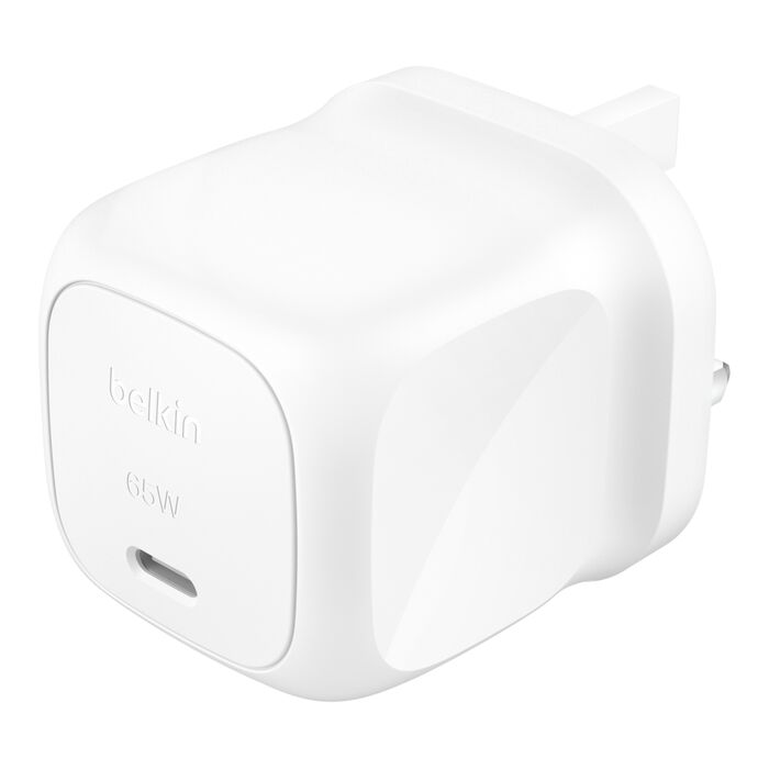 BELKIN BOOSTCHARGE COMPACT USB C WALL CHARGER 65W WHITE WCA011MYWH thumbnail 2