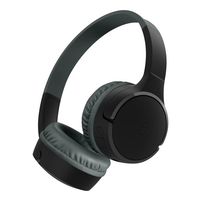 BELKIN SOUNDFORM MINI WIRELESS ON EAR HEADPHONES FOR KIDS WITH USB C BLACK AUD002BTBKV3 thumbnail 2