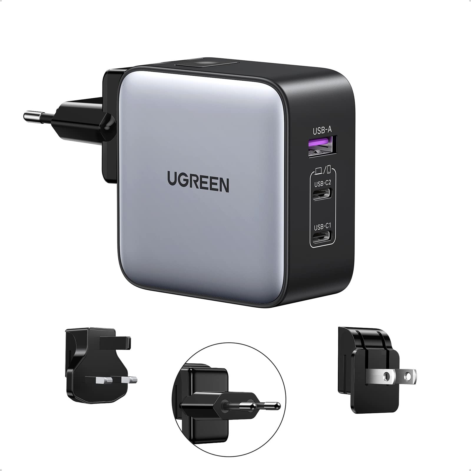 UGREEN NEXODE 3-PORT 65W FAST CHARGER CD296 thumbnail 2