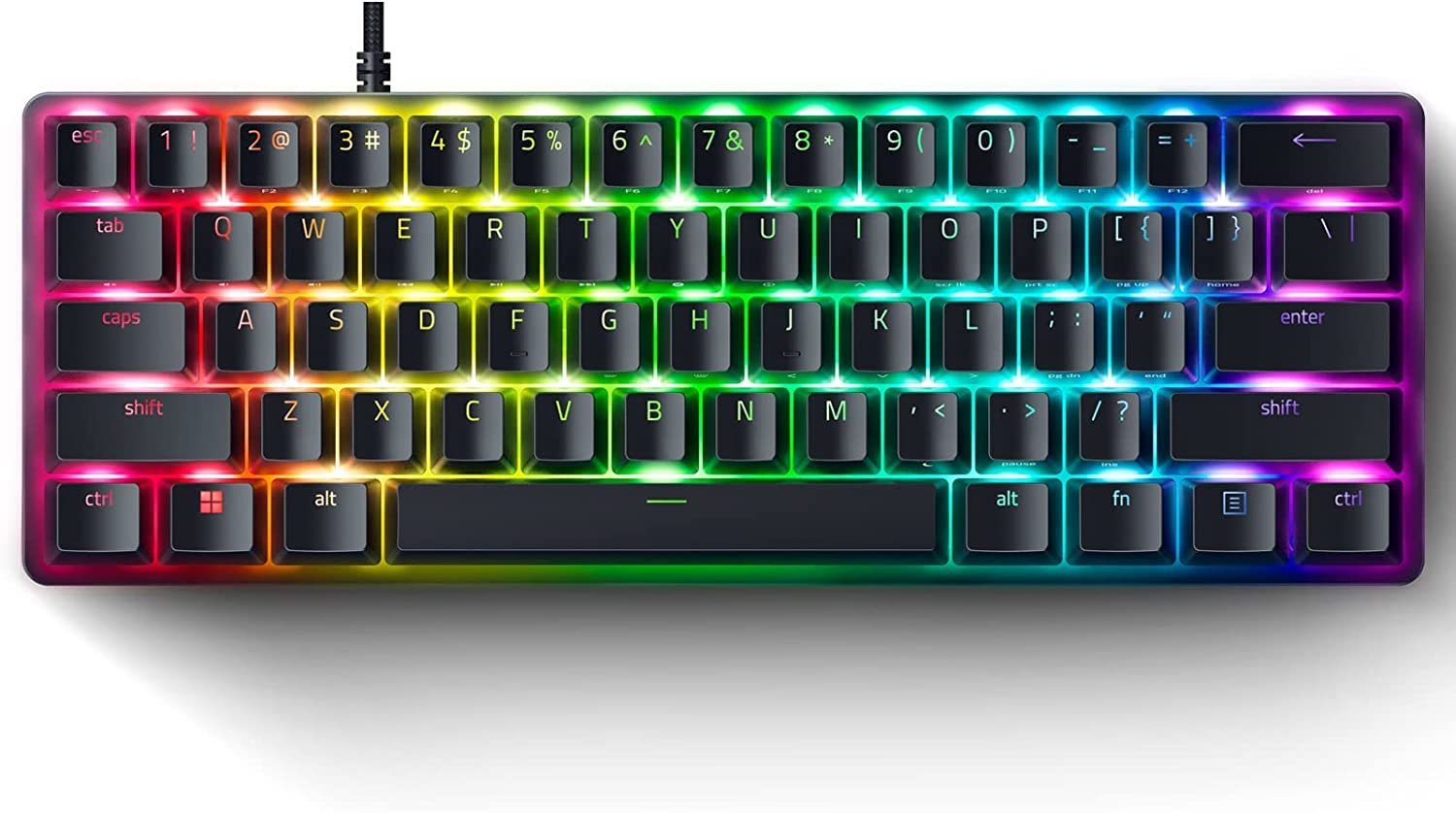 RAZER HUNTSMAN MINI OPT GAMING KEYBOARD PURPLE SWITCH RZ03-03390100-R3M1 thumbnail 2