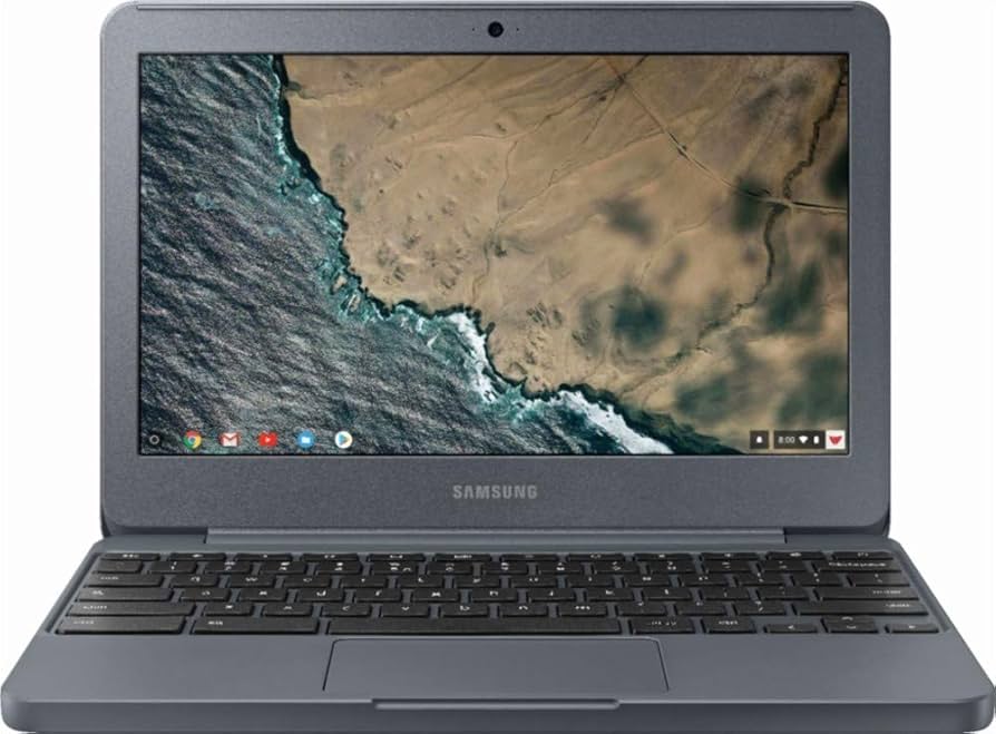 SAMSUNG 11.6  CHROMEBOOK 3 INTEL CELERON N3060 4GB RAM 16GB EMMC METALIC BLACK XE500C13-K04US thumbnail 2