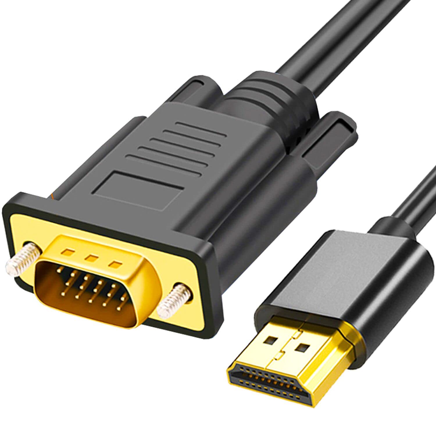 MINDPURE HDMI TO VGA ADAPTER CABLE 5M BLACK LX10417 thumbnail 2