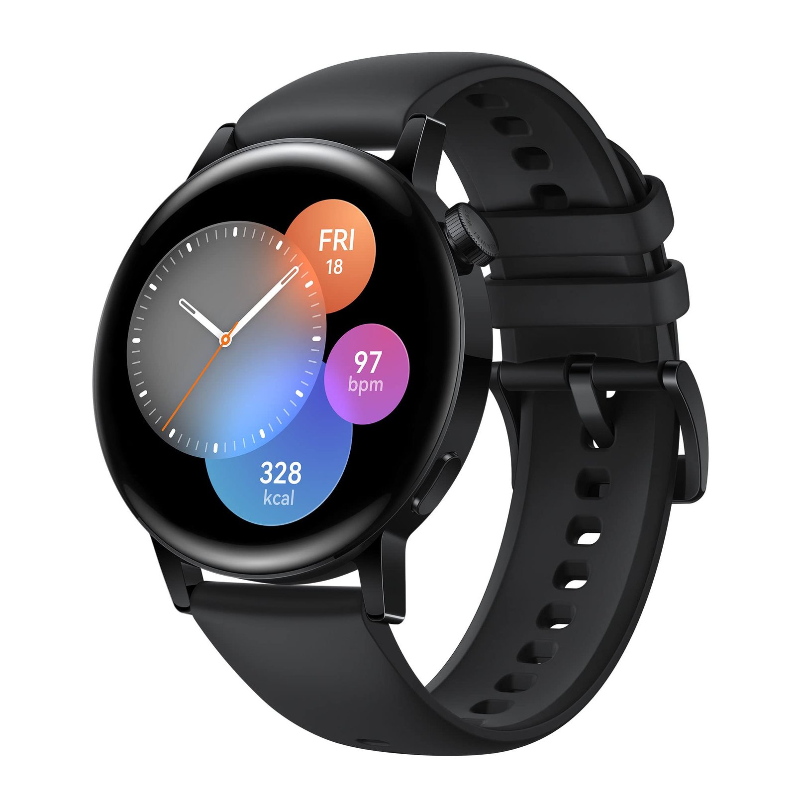 HUAWEI WATCH GT3 42MM STAINLESS STEEL CASE BLACK MIL-B19 thumbnail 2