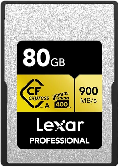 LEXAR 80GB PROFESSIONAL CFEXPRESS™ TYPE A CARD GOLD SERIE UP TO 900MB/S LCAGOLD080G-RNENG thumbnail 2