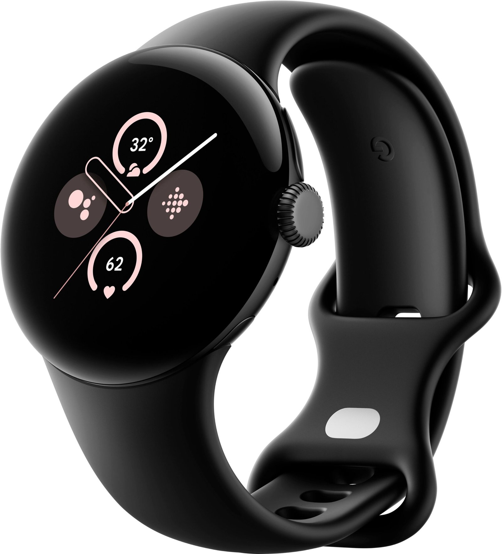 Stay Connected in Style with the Google Pixel Watch 2 - Matte Black Case with Obsidian Active Band thumbnail 2