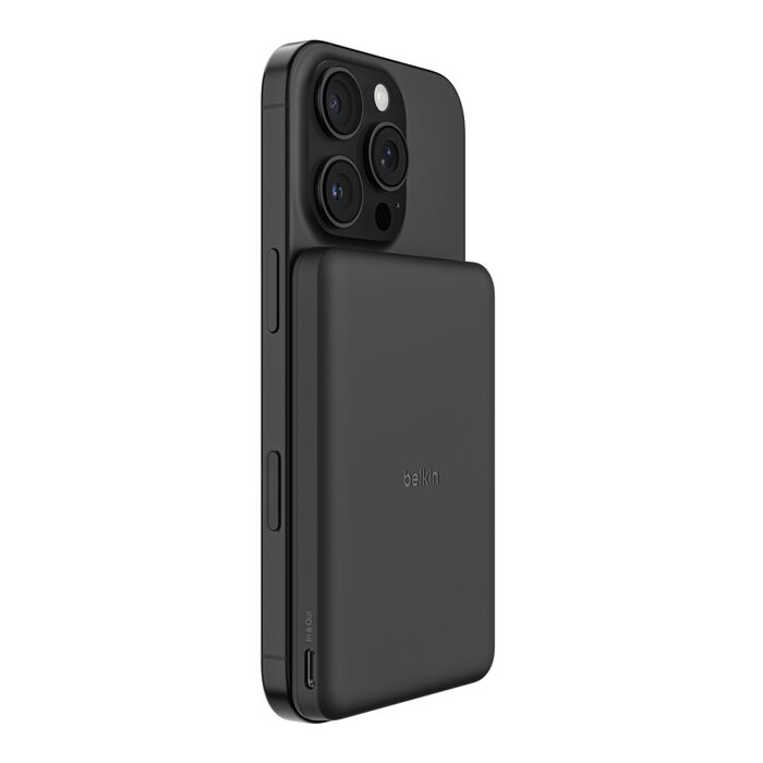 BELKIN BOOST CHARGE ULTRA SLIM MAGNETIC 7.5W WIRELESS POWER BANK 5K BLACK BPD010HQBK thumbnail 2