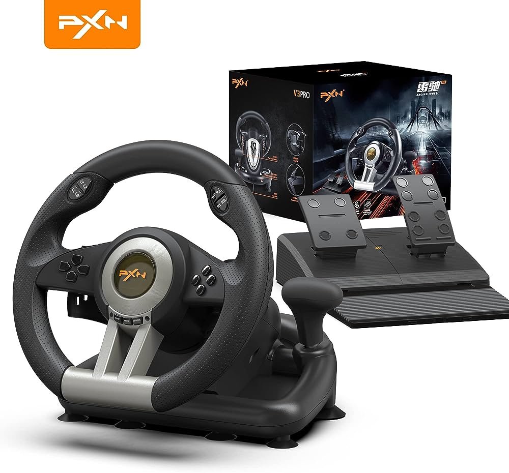 PXN RACING WHEEL FOR PS3/ PS4 /XBOX ONE /XBOX SERIES X/S NINTENDO SWITCH PXN-V3 PRO thumbnail 2