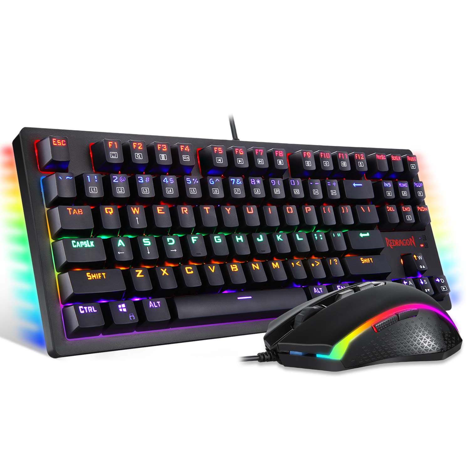 REDRAGON GAMING ESSENTIALS KEYBOARD MOUSE COMBO 2 IN 1 K552RGB-BA thumbnail 2