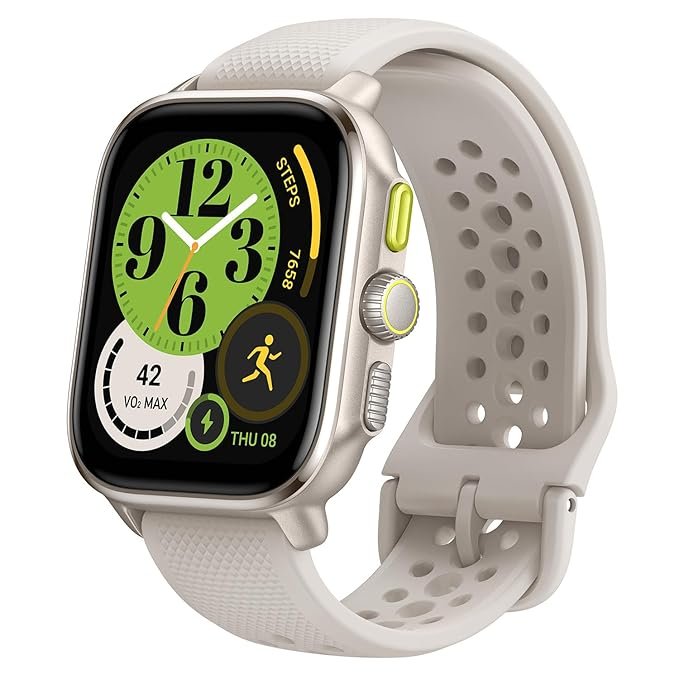Amazfit Cheetah 47mm Smart Watch (Square, A2294) - Winner Champagne, GPS, Fitness Tracking thumbnail 2