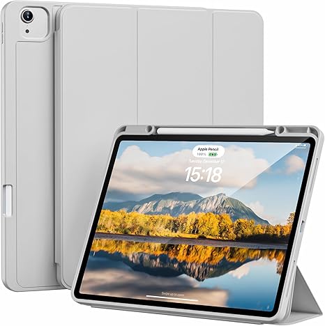 ESR ASCEND TRIFOLD CASE COMPATIBLE WITH IPAD AIR 13 2024 PRO 12.9 (6TH/5TH GEN) FROSTED GREY thumbnail 2