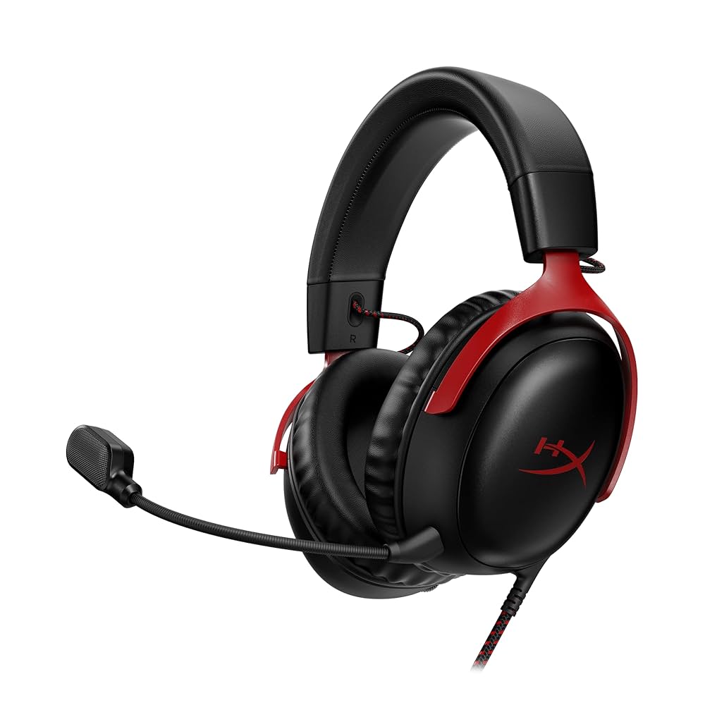 HYPERX CLOUD III S WIRELESS GAMING HEADSET BLACK RED A59Z0AA thumbnail 2