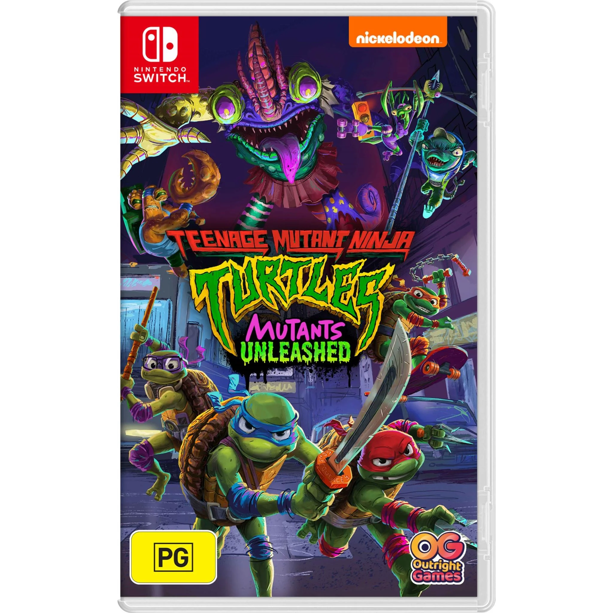 NINTENDO SWITCH TEENAGE MUTANT NINJA TURTLES MUTANTS UNLEASHED GAME CD thumbnail 2
