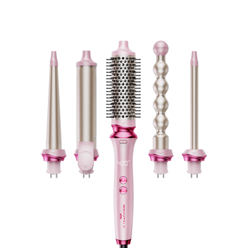 WAVYTALK HEATWAVE PRO 5 IN 1 CURLING WAND SET PINK 350S thumbnail 2