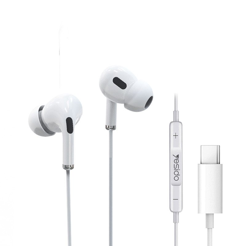 YESIDO 4TH GEN DIRECT PLUG EARPHONE 1.2M WHITE YH51 thumbnail 2