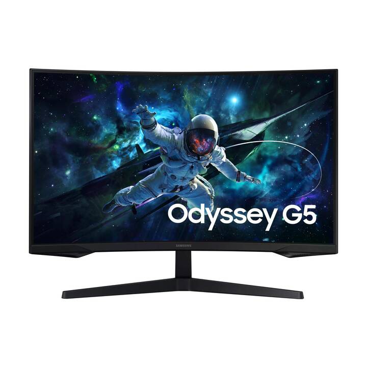 SAMSUNG 32 INCH GAMING MONITOR CURVED ODYSSEY G5 QHD VA PANEL HDR LS32CG552EMXUE thumbnail 2