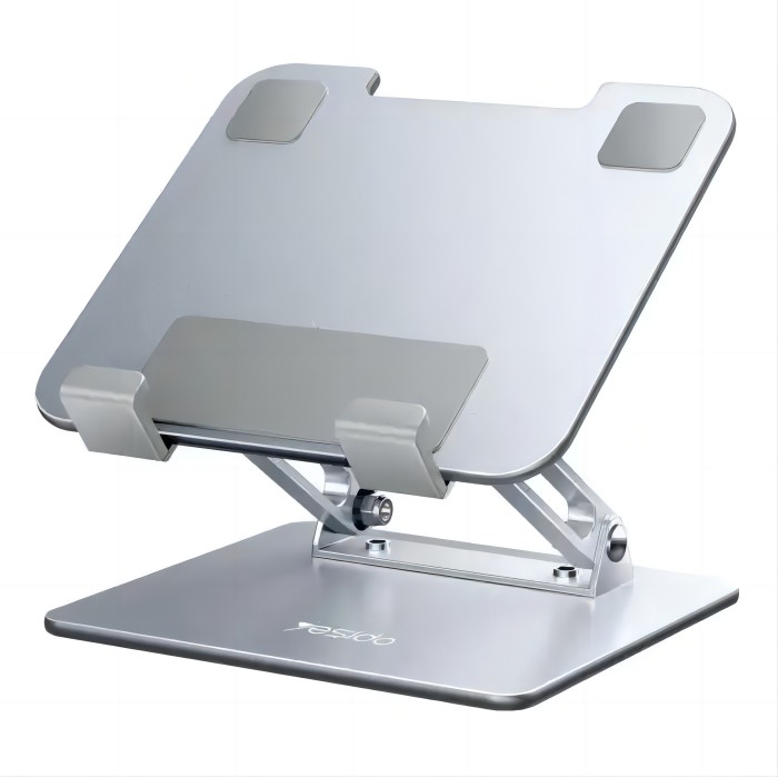 YESIDO TABLETS AND MOBILE PHONE STAND SILVER C185 thumbnail 2
