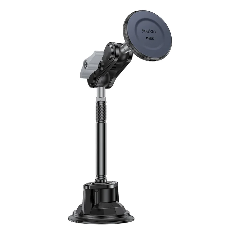 YESIDO 15W MAGSAFE WIRELESS CHARGING PHONE HOLDER LONG POLE BLACK C323 thumbnail 2