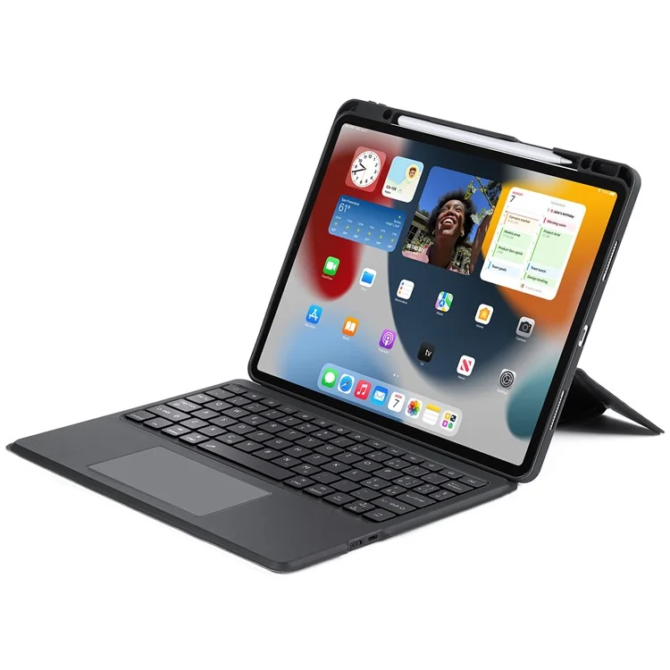 DUXDUCIS IPAD AIR 13 AND IPAD PRO 12.9 INCH MAGNETIC FOLIO KEYBOARD BLACK ALBYBG-003 thumbnail 2