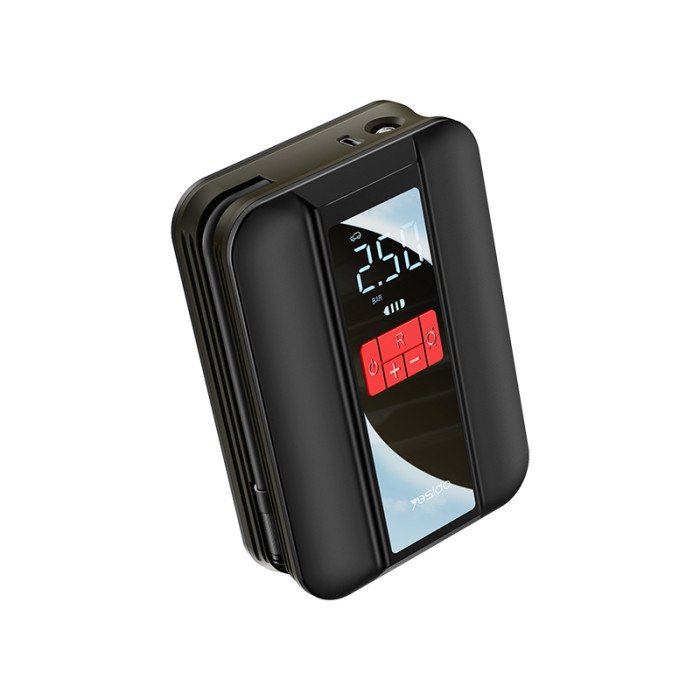 YESIDO INFLATOR PUMP 4000mAH WIRELESS MULTIFUNCTIONAL AIR PUMP BLACK VC04 thumbnail 2