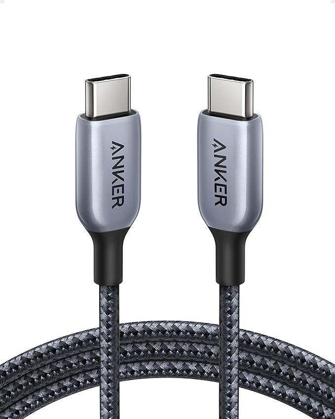 ANKER 765 USB C TO USB C 140W NYLON CABLE GRAY 6FT A8866HA1 thumbnail 2