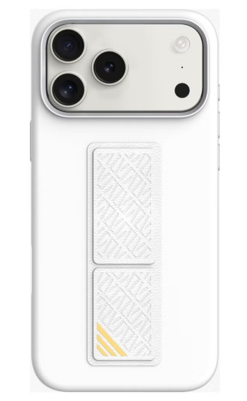 LEVELO IPHONE 17 PRO MAX MORPHIX SILICONE CASE WITH LEATHER GRIP SILVER LVLMRPS17PMSL thumbnail 2