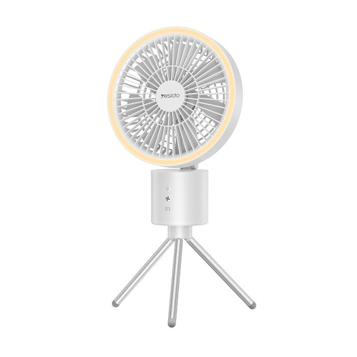 YESIDO PORTABLE CAMPING FAN WHITE YF13 thumbnail 2