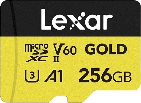 LEXAR PROFESSIONAL GOLD 256GB MICROSDXC UHS-II SPEED UP TO 280 MB/S CARD LMSGOLD256G-BNNNG thumbnail 2