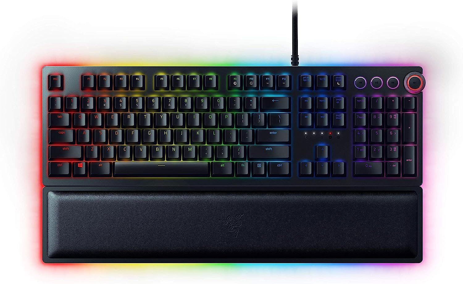 RAZER HUNTSMAN ELITE OPTICAL GAMING KEYBOARD LINEAR OPTICAL SWITCH RZ03-01871000-R3M1 thumbnail 2