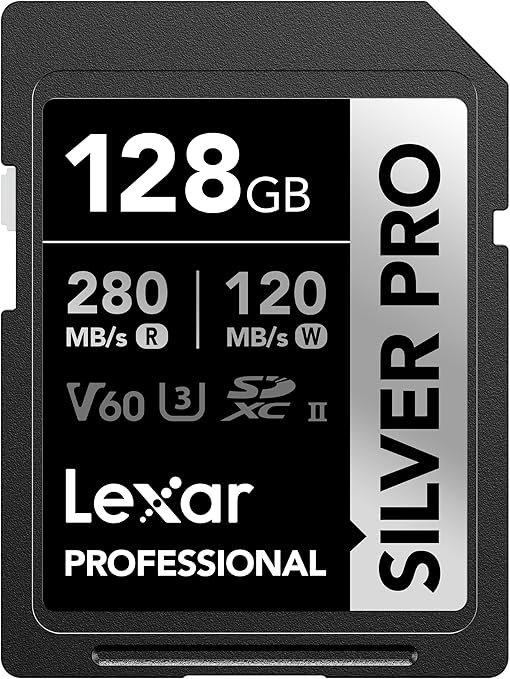 LEXAR PROFESSIONAL SILVER PRO SDXC UHS-II CARDS 280MBPS-128GB LSDSIPR128G-BNNNG thumbnail 2