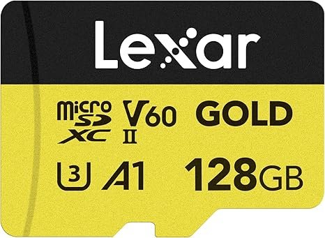 LEXAR PROFESSIONAL GOLD 128GB MICROSDXC UHS-II SPEED UP TO 280 MB/S CARD LMSGOLD128G-BNNNG thumbnail 2