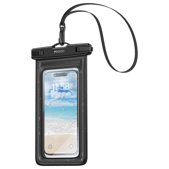 YESIDO WATERPROOF PHONE BAG BLACK WB50 thumbnail 2