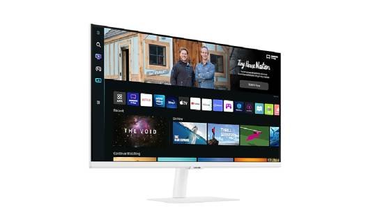 SAMSUNG 27" M5 FLAT MONITOR FULL HD WITH SMART TV EXPERIENCE NEW WHITE LS27BM501EMXUE thumbnail 2