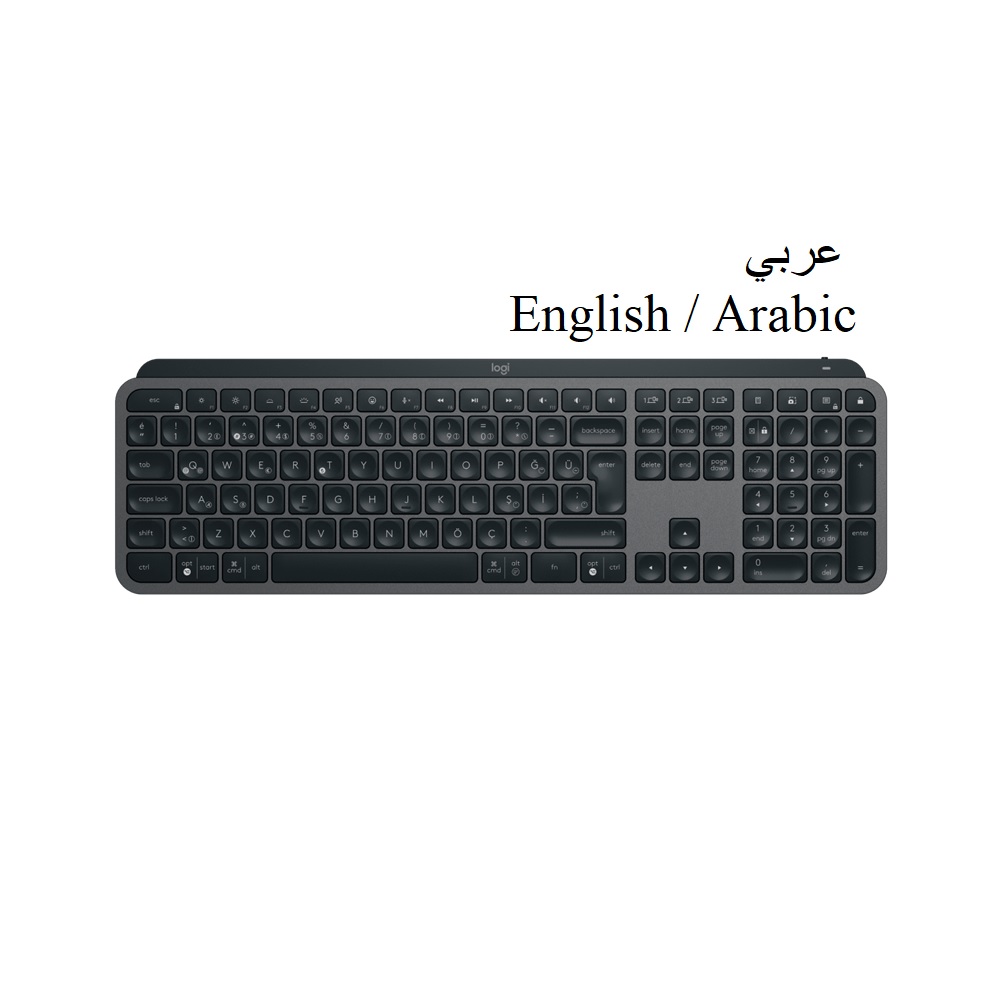 LOGITECH MX KEYS S WIRELESS ILLUMINATED KEYBOARD GRAPHITE ENG/ARB 920-011595 thumbnail 2