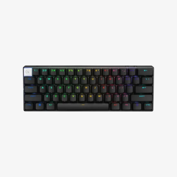 LOGITECH PRO X 60 LIGHTSPEED WIRELESS GAMING KEYBOARD TACTILE BLACK 920-011911 thumbnail 2
