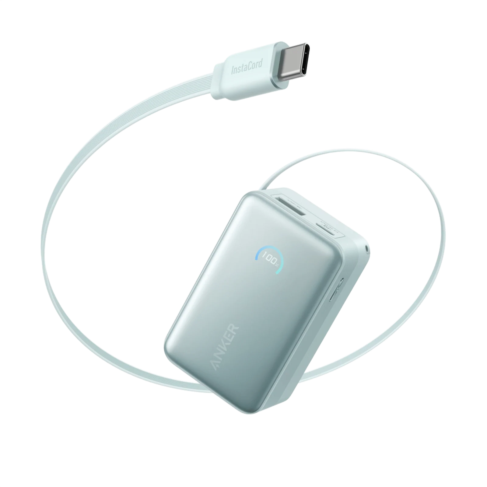 ANKER NANO POWER BANK 10K 45W USB-C CABLE GREEN A1638H61 thumbnail 2