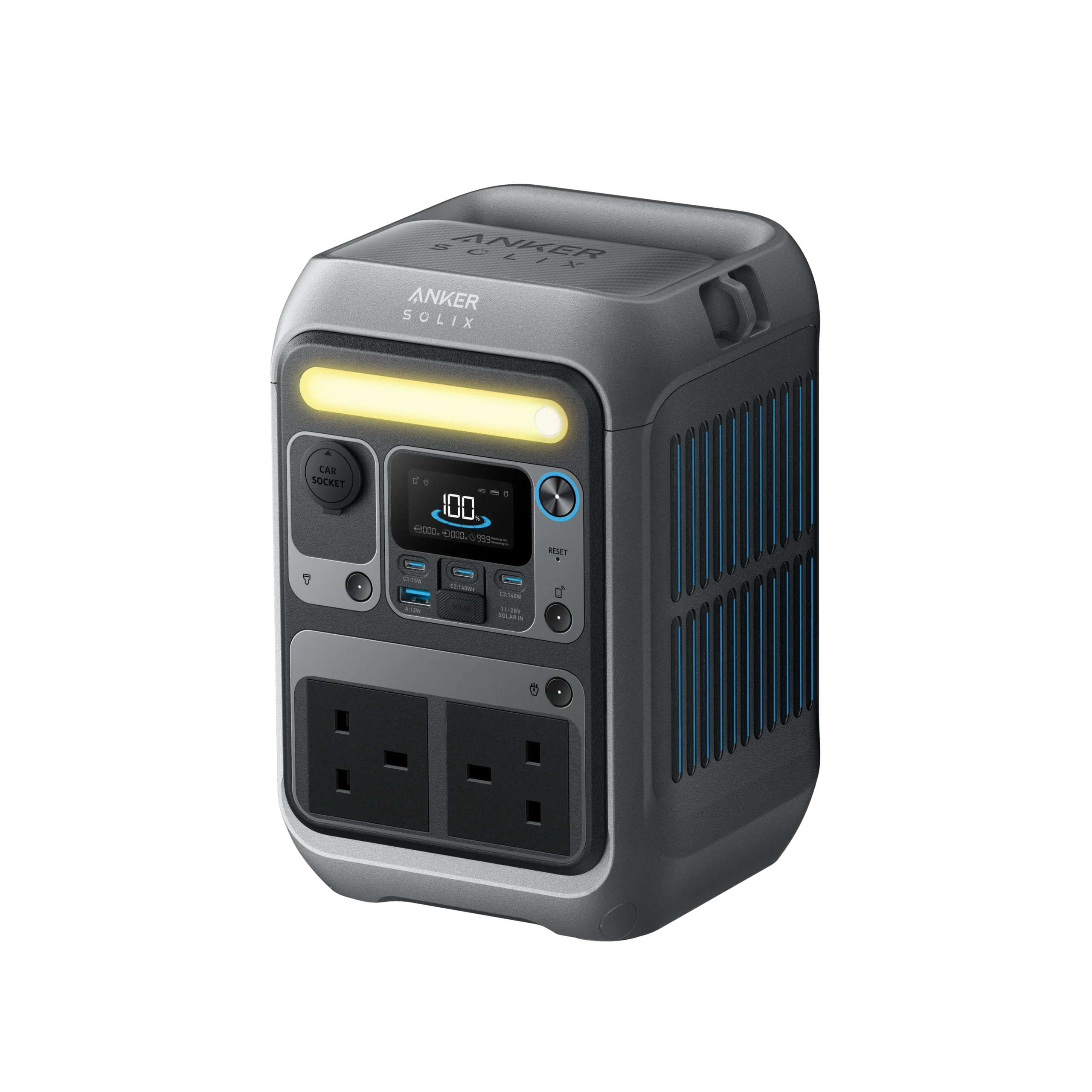 ANKER SOLIX C300X PORTABLE POWER STATION BLACK A1723211 thumbnail 2