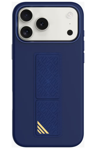 LEVELO IPHONE 17 PRO MORPHIX SILICONE CASE WITH LEATHER GRIP DARK BLUE LVLMRPS17PDBK thumbnail 2