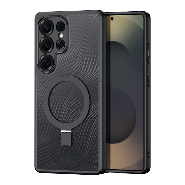 DUXDUCIS SAMSUNG S25 ULTRA WITH MAGNETIC STAND AIMO MAG CASE BLACK AIMO-0275 thumbnail 2