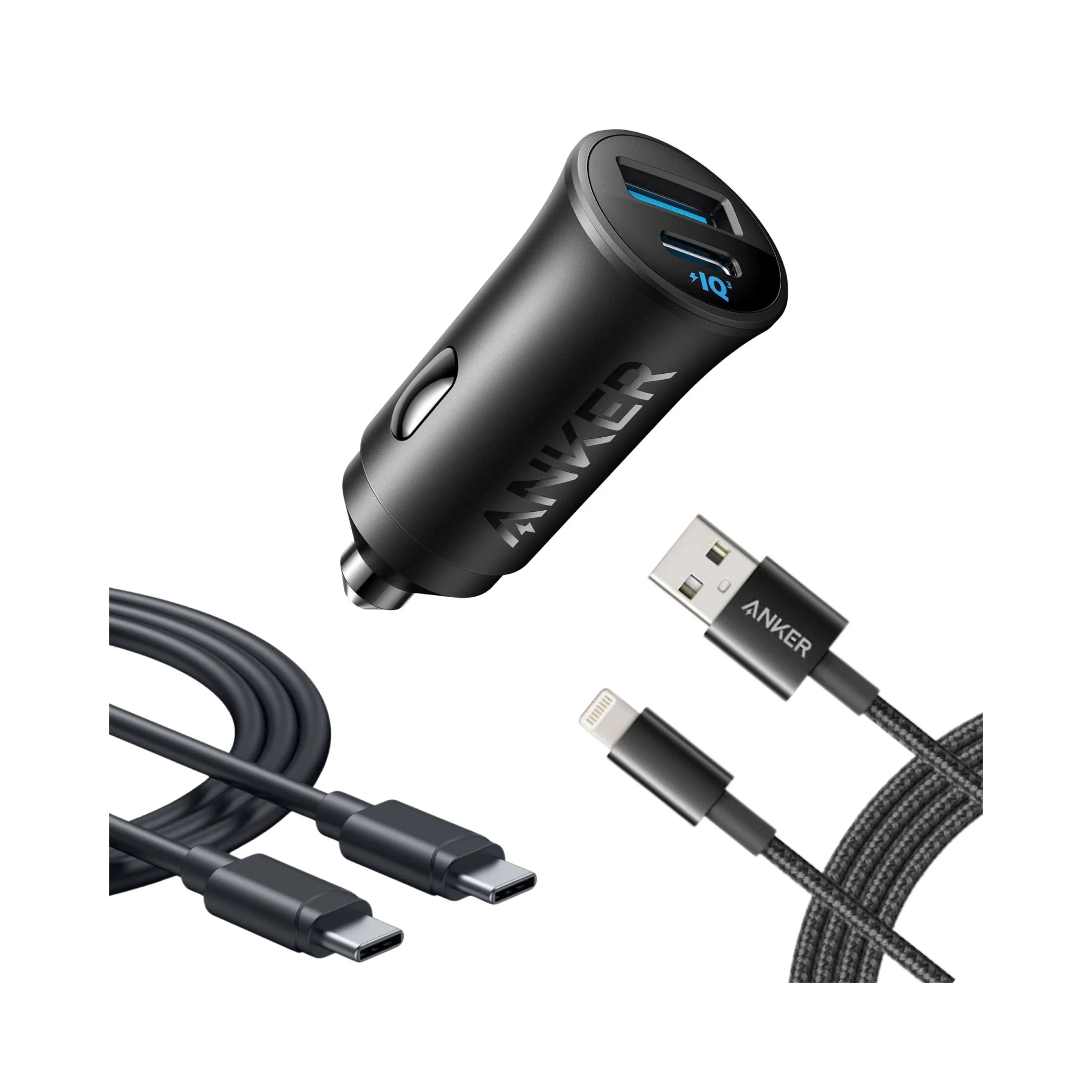 ANKER 30W 2 PORT CAR CHARGER BLACK B2741H11 thumbnail 2