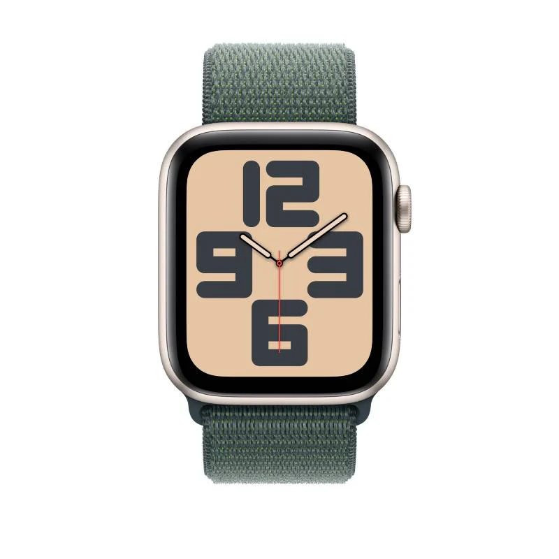 APPLE WATCH SE (2ND GENERATION) 44MM GPS STARLIGHT ALUMINIUM WITH LAKE GREEN SPORT LOOP MXEW3 thumbnail 2