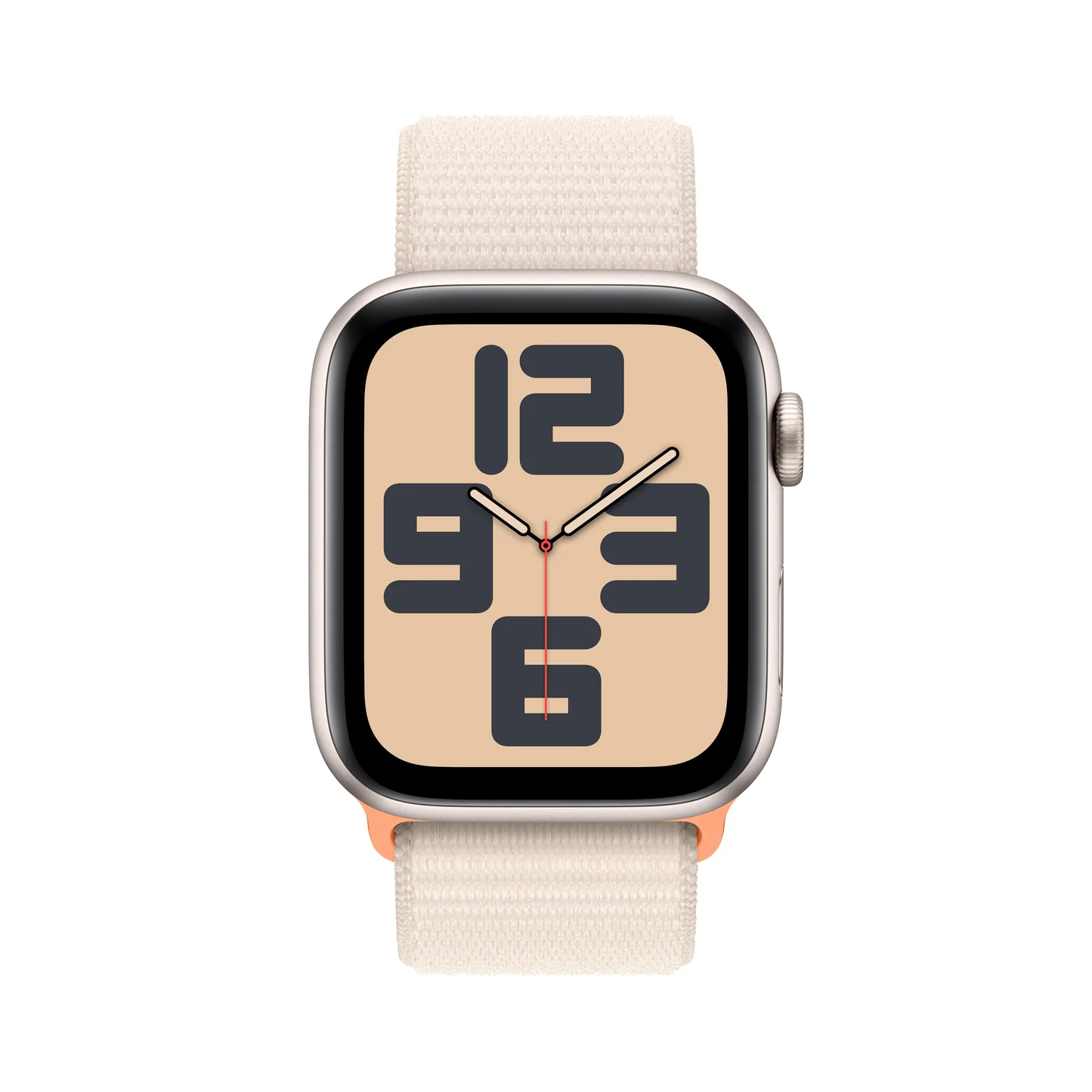 APPLE WATCH SE GPS 44MM (2ND GENERATION) STARLIGHT ALUMINIUM CASE WITH STARLIGHT SPORT LOOP MRE63 thumbnail 2