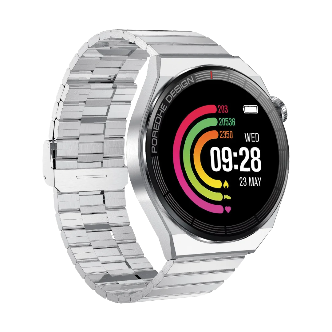 PAWA SMART WATCH ELEGANCE AMOLED SILVER PW-SWE143T2-SL thumbnail 2