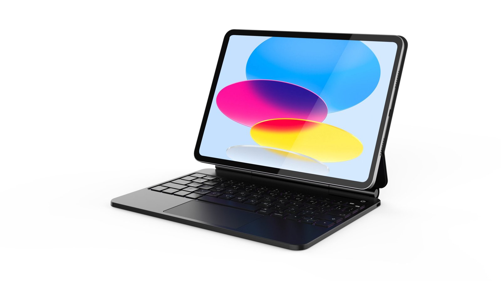 BLUPEBBLE IPAD 10TH GEN MAGIC FOLIO KEYBOARD WITH TRACKPAD ENG/ARB BP-FOLIO-MT10G-AR-EN-BK thumbnail 2