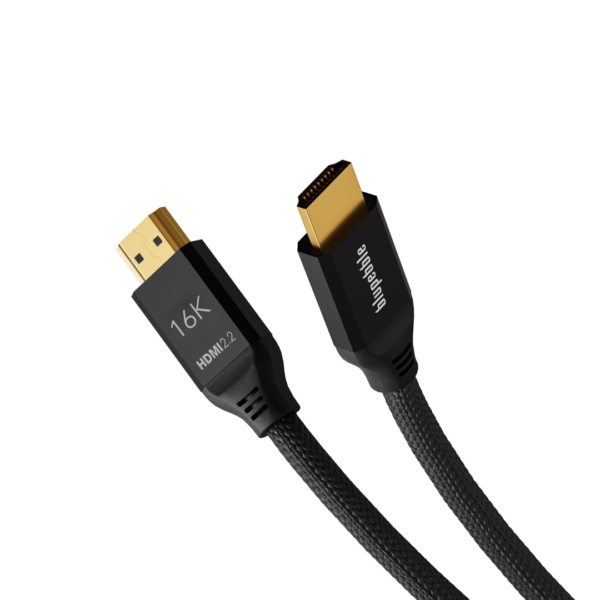 BLUPEBBLE 16K HDMI TO HDMI 2.2 ALUMINUM HOUSING SUPPORT 16K/60Z CABLE 2M BLACK BP-HD16KGEN2-AG2-BK thumbnail 2