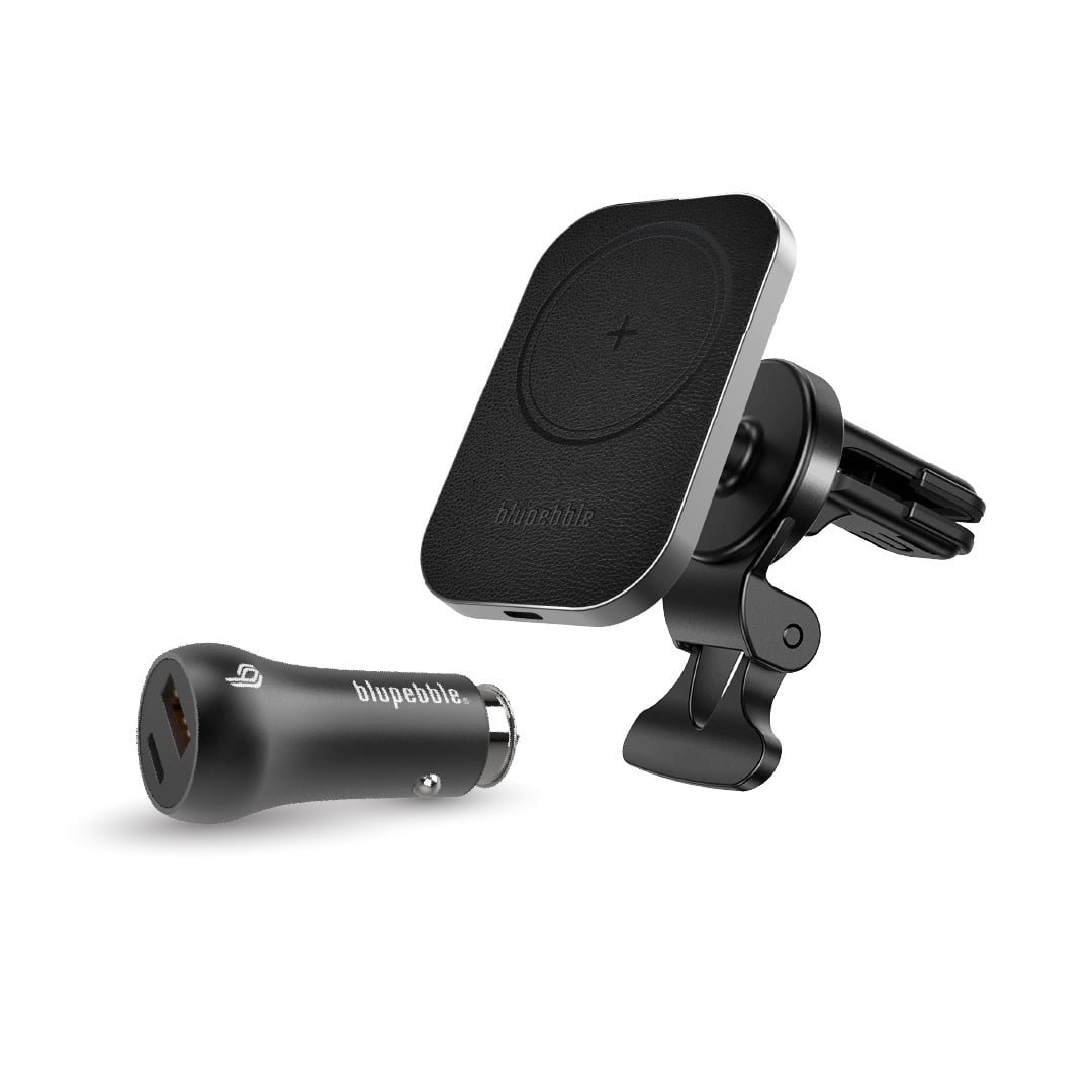 BLUPEBBLE NAVIMAG 3-IN-1 COMBO WIRELESS CHARGER BLACK BP-NAVIMAGCMBO-BK thumbnail 2